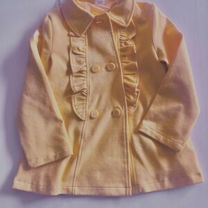 Gymboree Yellow Ruffled Pea Coat